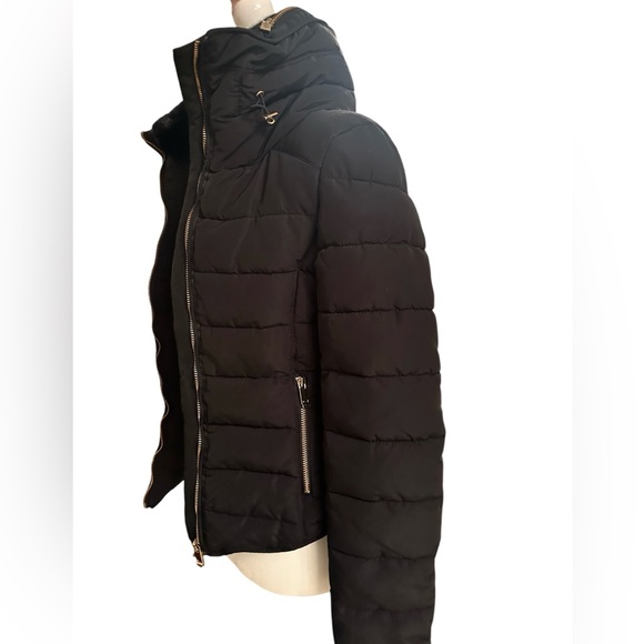 ZARA Black Puffer Jacket XS - Picture 4 of 7